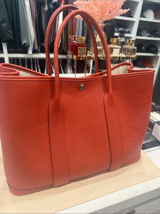 Hermes Handbags - Authentic Hermes Negonda Garden Party 36 MM Rouge Duchesse